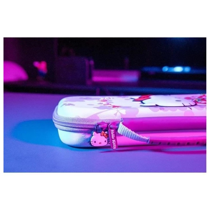 Housse de protection et transport - KONIX - Hello Kitty Nintendo Switch 2 - Rangement accessoires - Motif 3D - Rose Housse de protection et transport - KONIX - Hello Kitty Nintendo Switch 2 - Rangement accessoires - Motif 3D - Rose