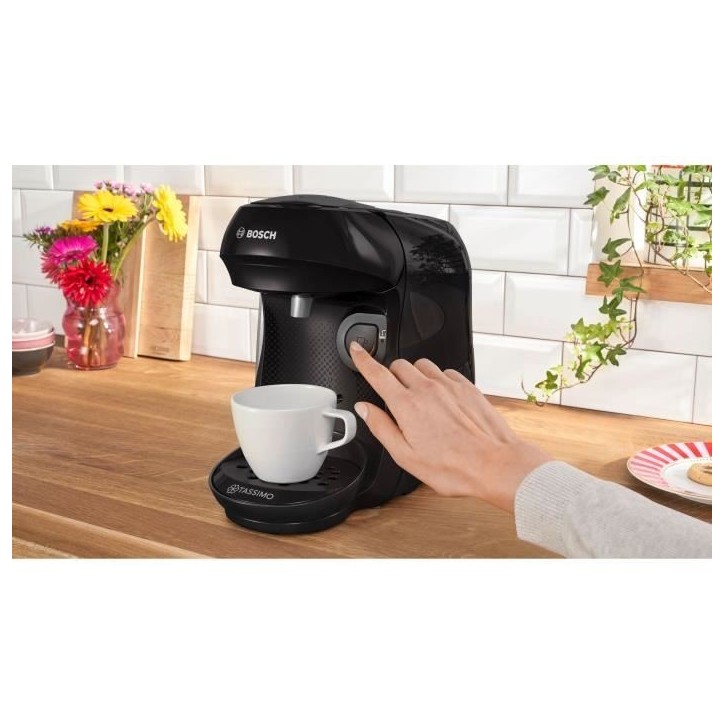 Machine a café multi-boissons - BOSCH - TASSIMO - T10 Happy noir - 1400 W Machine a café multi-boissons - BOSCH - TASSIMO - T10 Happy noir - 1400 W