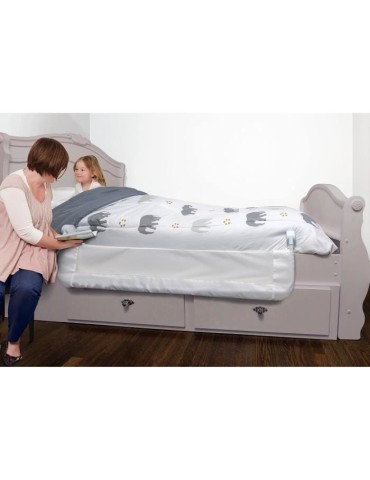 Barriere de lit extra-large pliable et portable Dreambaby Nicole - 150 x 50 cm - Blanche