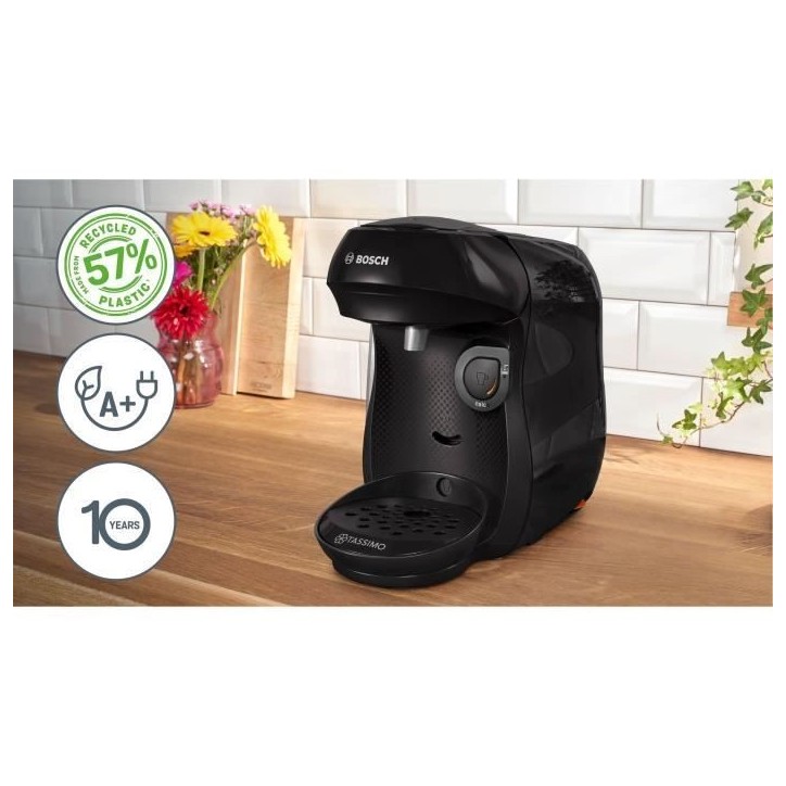 Machine a café multi-boissons - BOSCH - TASSIMO - T10 Happy noir - 1400 W Machine a café multi-boissons - BOSCH - TASSIMO - T10 Happy noir - 1400 W