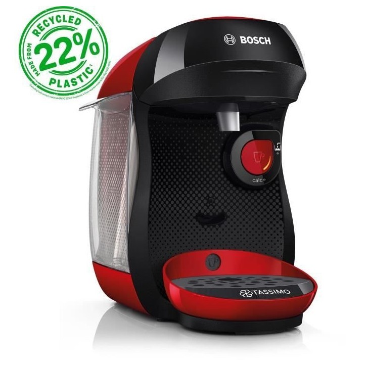 Machine a café multi-boissons - BOSCH - TASSIMO - T10 Happy rouge - 1400 W Machine a café multi-boissons - BOSCH - TASSIMO - T10 Happy rouge - 1400 W