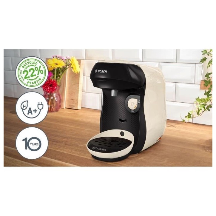 Machine a café multi-boissons - BOSCH - TASSIMO - T10 Happy vanille - 1400 W Machine a café multi-boissons - BOSCH - TASSIMO - T10 Happy vanille - 1400 W