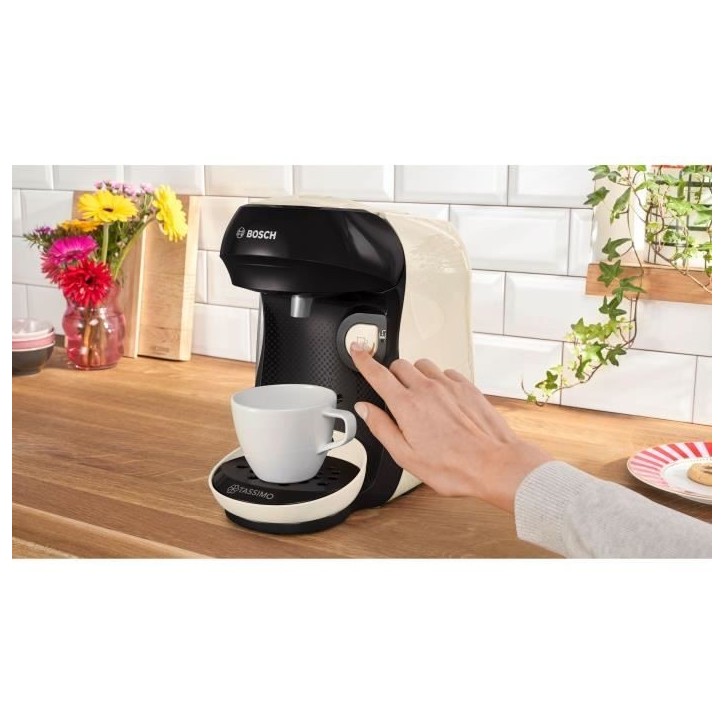 Machine a café multi-boissons - BOSCH - TASSIMO - T10 Happy vanille - 1400 W Machine a café multi-boissons - BOSCH - TASSIMO - T10 Happy vanille - 1400 W