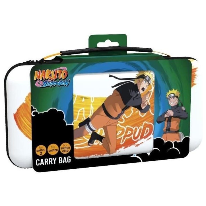 Housse de protection et transport - KONIX - Naruto Shippuden Nintendo Switch 2 - Rangement accessoires - Motif Naruto - Blanc Housse de protection et transport - KONIX - Naruto Shippuden Nintendo Switch 2 - Rangement accessoires - Motif Naruto - Blanc