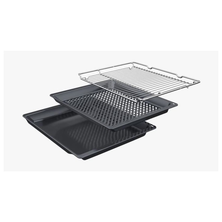 Four pyrolyse Softclose - BOSCH SER6 - HBG579BS3F - Inox - 14 modes de cuisson - 59,5 x 59,4 x 54,8 cm Four pyrolyse Softclose - BOSCH SER6 - HBG579BS3F - Inox - 14 modes de cuisson - 59,5 x 59,4 x 54,8 cm