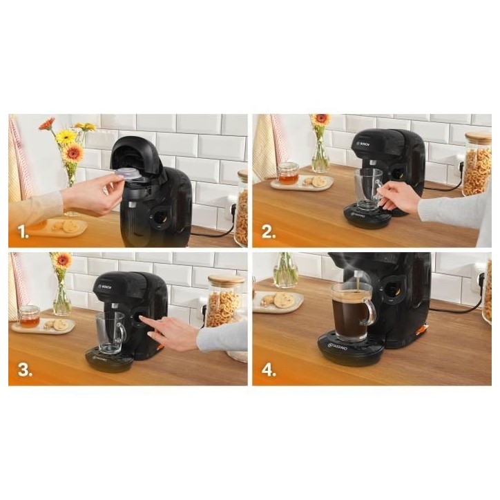 Machine a café multi-boissons - BOSCH - TASSIMO - T11 Style noir - 1400 W Machine a café multi-boissons - BOSCH - TASSIMO - T11 Style noir - 1400 W