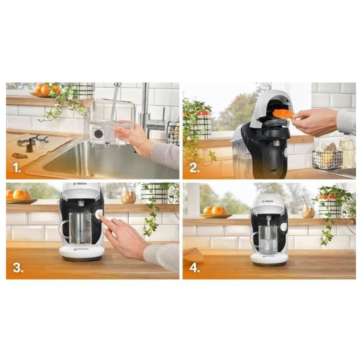 Machine a café multi-boissons - BOSCH - TASSIMO - T11 Style blanc - 1400 W Machine a café multi-boissons - BOSCH - TASSIMO - T11 Style blanc - 1400 W