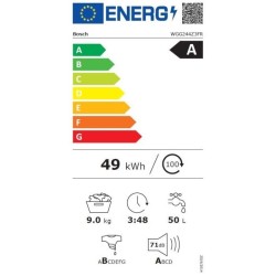 Lave-linge hublot BOSCH WGG244Z3FR SER6 - 9 kg - Induction - L60cm - 1