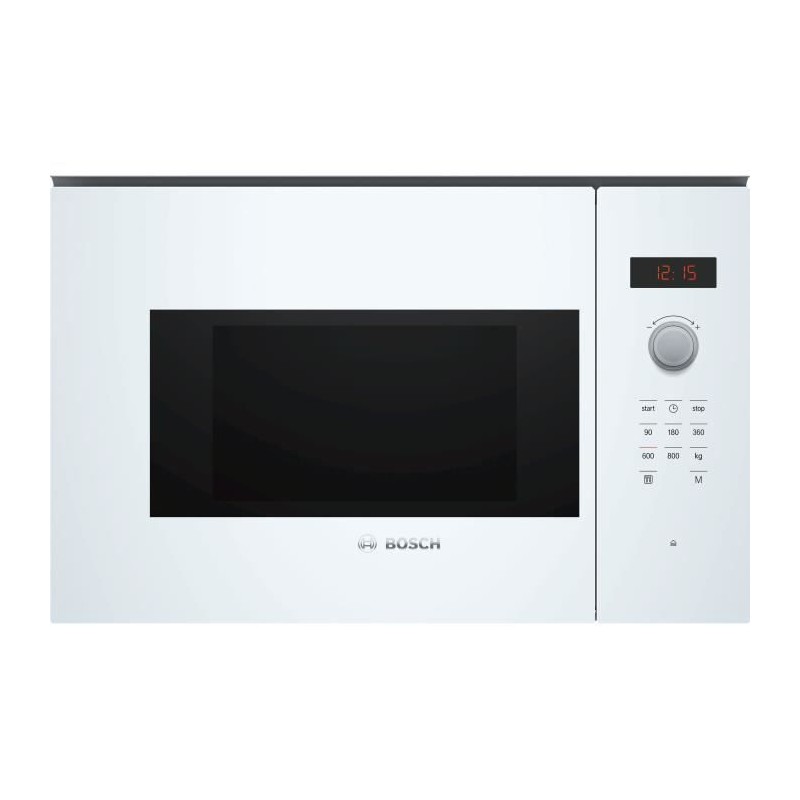 Micro-onde encastrable - BOSCH SER4 - BFL523MW1F - Blanc - 59,4 x 31,7 Micro-onde encastrable - BOSCH SER4 - BFL523MW1F - Blanc - 59,4 x 31,7