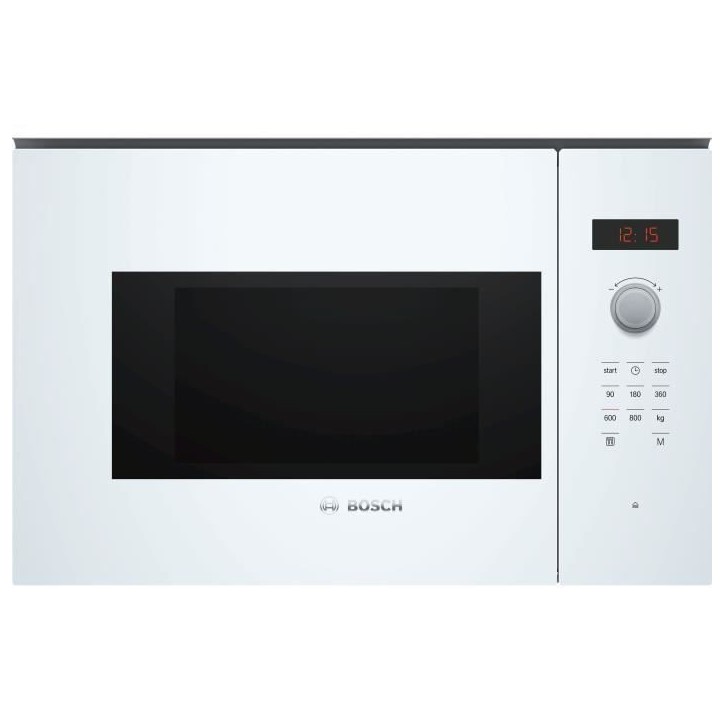 Micro-onde encastrable - BOSCH SER4 - BFL523MW1F - Blanc - 59,4 x 31,7 x 38,2 cm