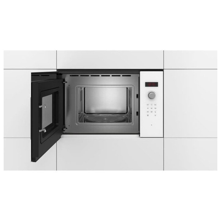 Micro-onde encastrable - BOSCH SER4 - BFL523MW1F - Blanc - 59,4 x 31,7 x 38,2 cm