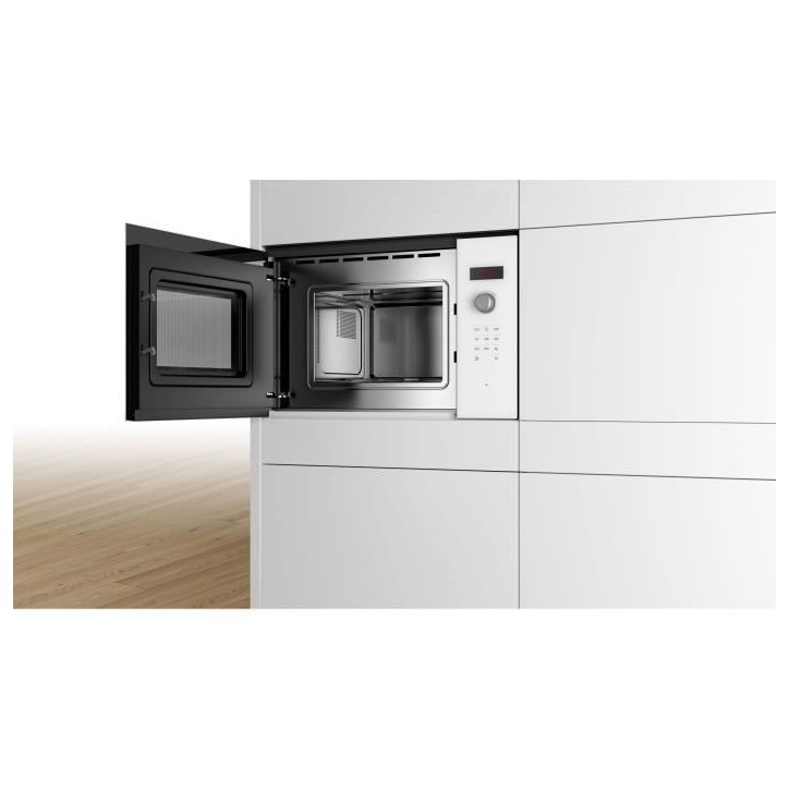 Micro-onde encastrable - BOSCH SER4 - BFL523MW1F - Blanc - 59,4 x 31,7 x 38,2 cm