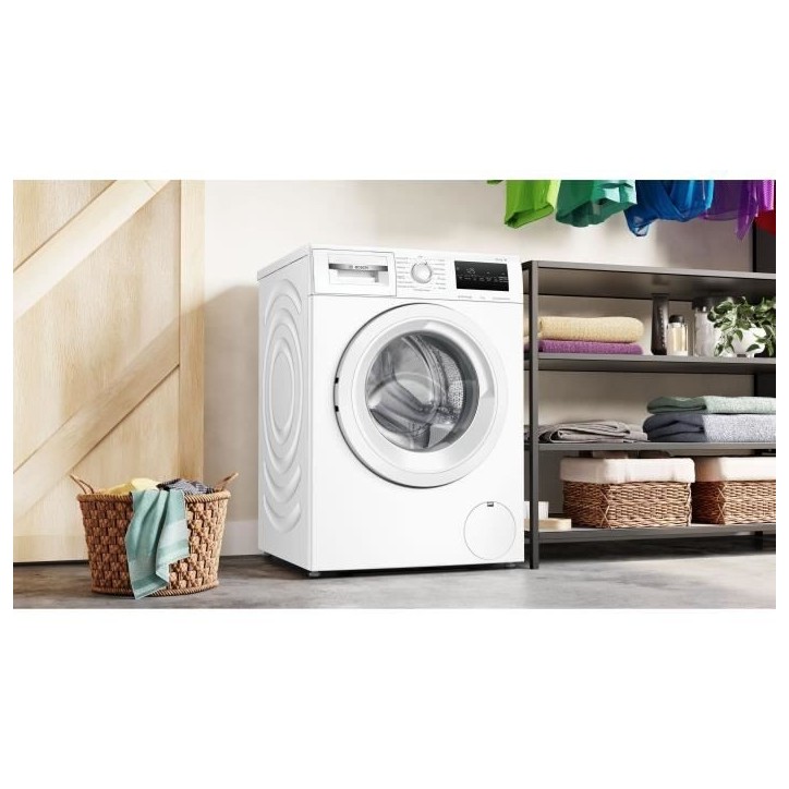 Lave-linge hublot BOSCH WAN24209FR SER4 - 9 kg - Induction - L60cm - 1200 trs/min - Classe A - Vapeur- Blanc Lave-linge hublot BOSCH WAN24209FR SER4 - 9 kg - Induction - L60cm - 1200 trs/min - Classe A - Vapeur- Blanc
