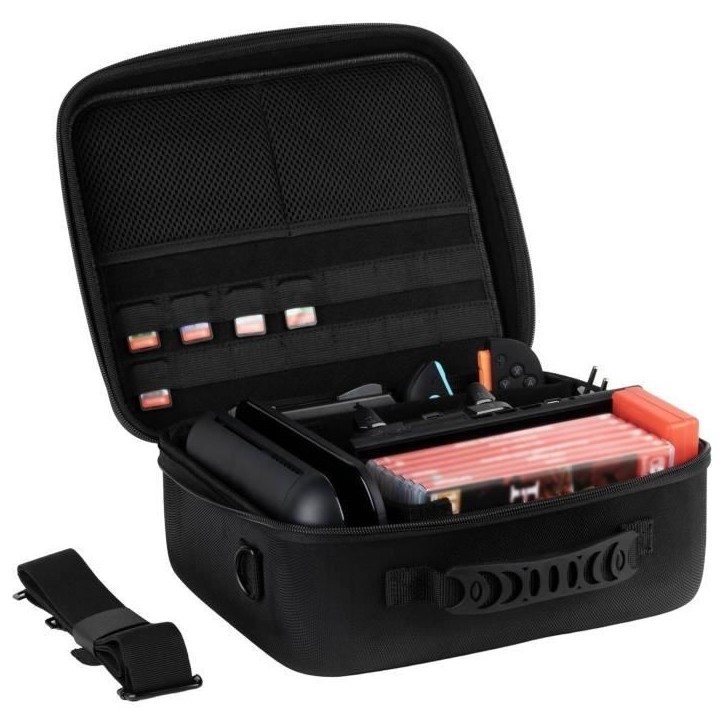 Sacoche de protection et transport - KONIX - Big Carry Case Nintendo Switch 2 - Rangement accessoires - 14 compartiments jeux - Sacoche de protection et transport - KONIX - Big Carry Case Nintendo Switch 2 - Rangement accessoires - 14 compartiments jeux -