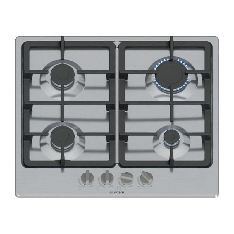 Table de cuisson a gaz - BOSCH Série 4 - 4 foyers - 52 x 58,2 x 4,5 c Table de cuisson a gaz - BOSCH Série 4 - 4 foyers - 52 x 58,2 x 4,5 c