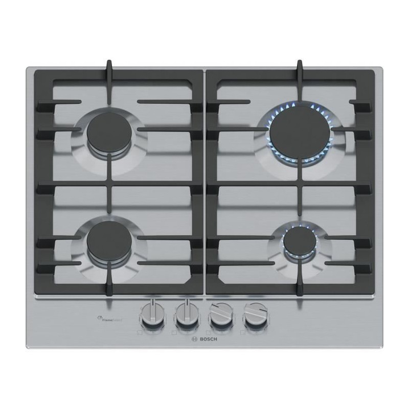 Table de cuisson a gaz - BOSCH Série 6 - 4 foyers - 52 x 58,2 x 4,5 c Table de cuisson a gaz - BOSCH Série 6 - 4 foyers - 52 x 58,2 x 4,5 c