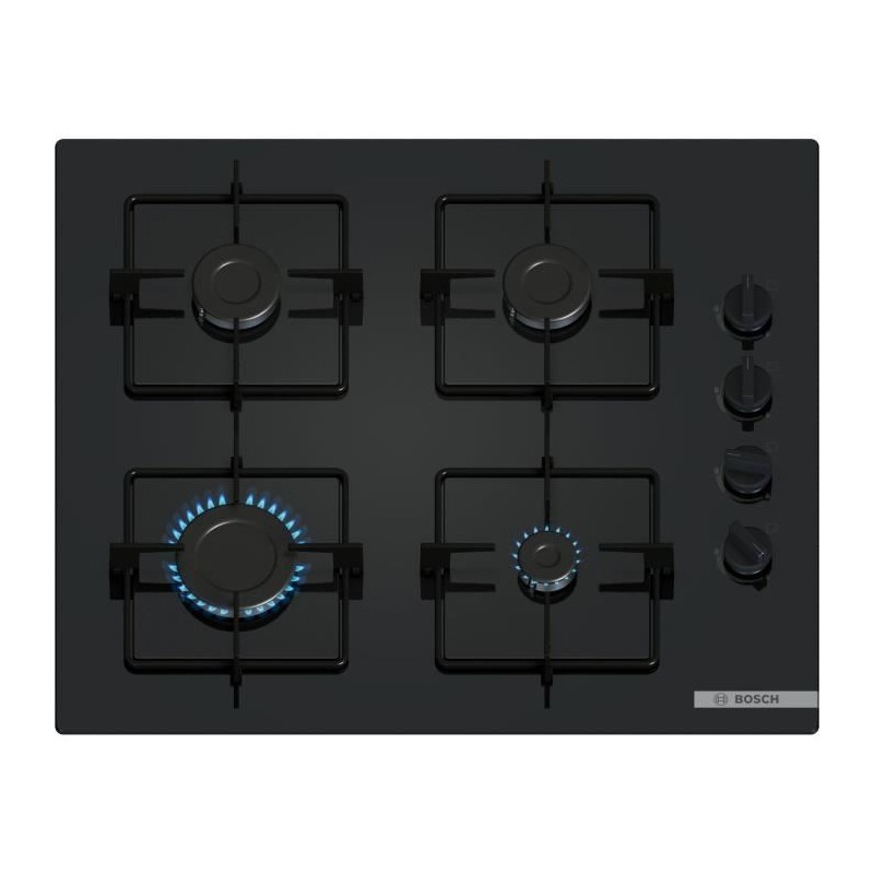 Table de cuisson a gaz - BOSCH Série 2 - 4 foyers - 52 x 59 x 5,4 cm
