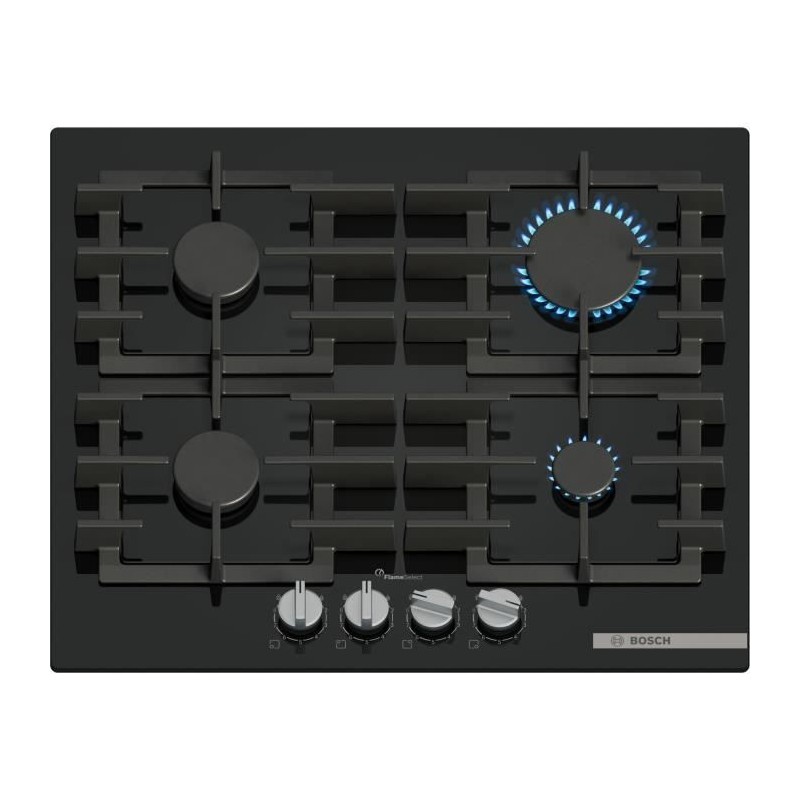 Table de cuisson a gaz - BOSCH Série 6 - 4 foyers - 52 x 59 x 4,5 cm
