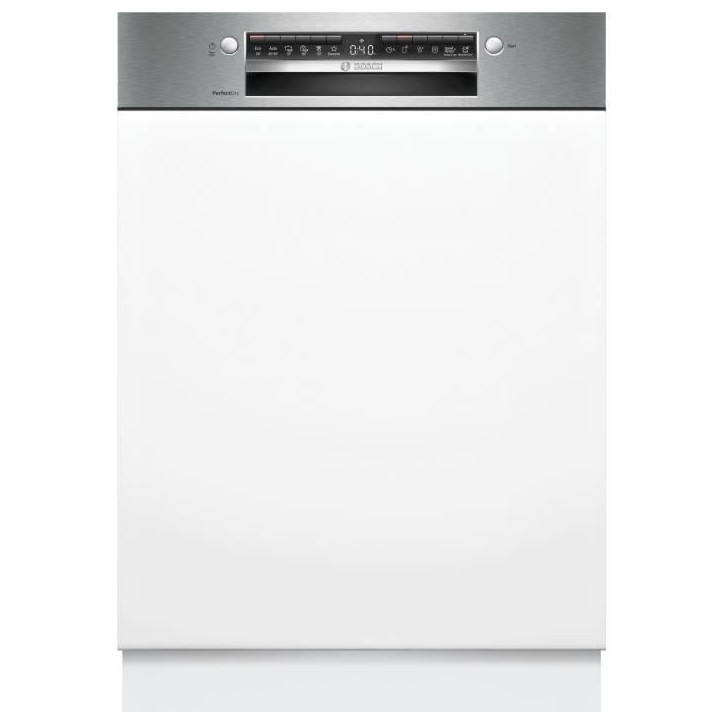 Lave-vaisselle semi-encastrable BOSCH SMI6ZCS10E SER6 - 14 couverts - Induction - L60cm - 40 dB - Classe B - tiroir - Acier Bros