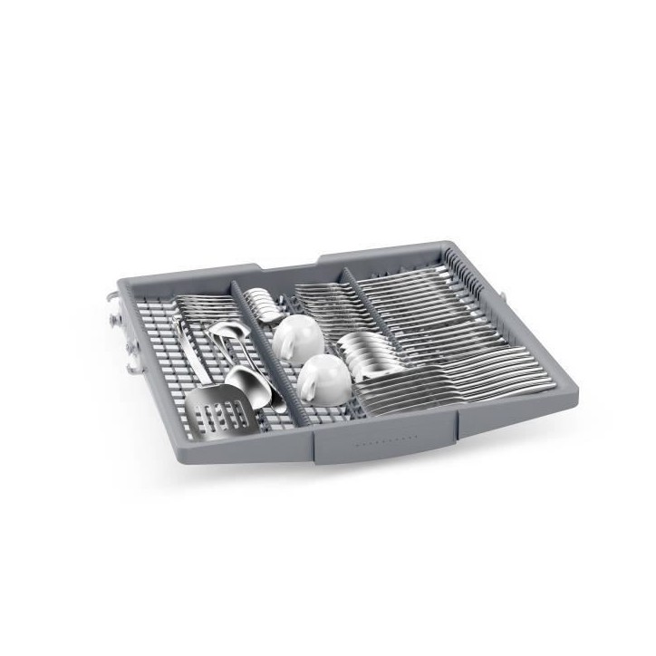 Lave-vaisselle semi-encastrable BOSCH SMI6ZCS10E SER6 - 14 couverts - Induction - L60cm - 40 dB - Classe B - tiroir - Acier Bros