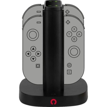 Station de rechargement - KONIX - 2 paires de manettes Joy-Con - Indic