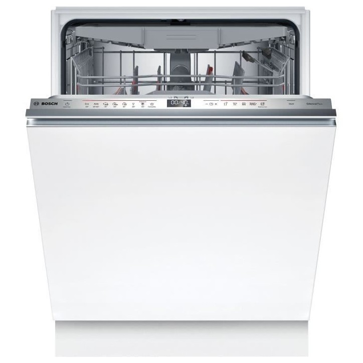 Lave-vaisselle tout encastrable BOSCH SMH6ECX12E SER6 - 14 couverts - 42 dB - porte a glissieres - tiroir a couverts