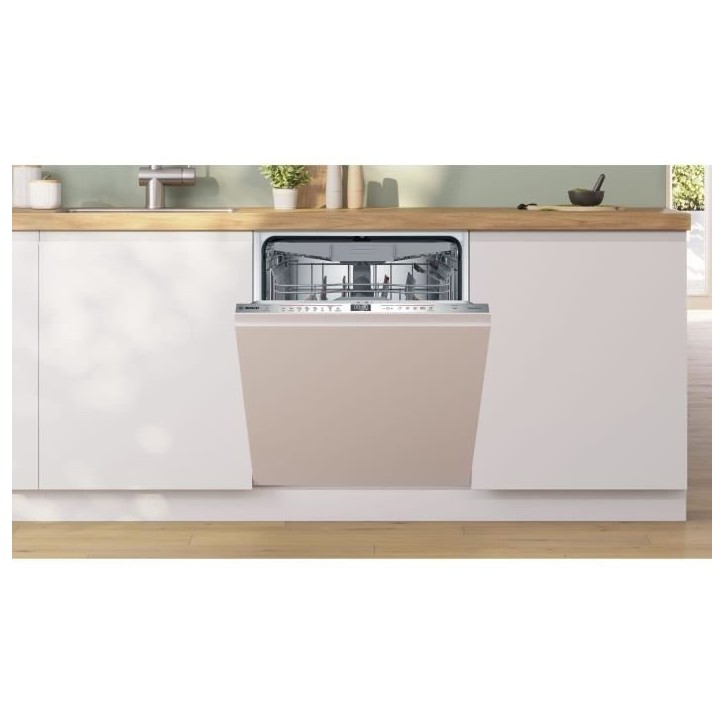 Lave-vaisselle tout encastrable BOSCH SMH6ECX12E SER6 - 14 couverts - 42 dB - porte a glissieres - tiroir a couverts