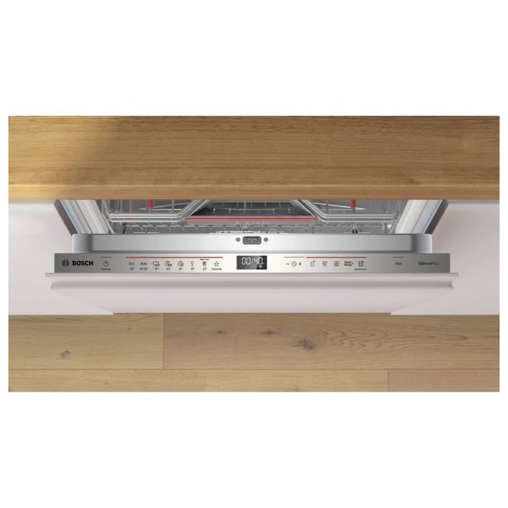 Lave-vaisselle tout encastrable BOSCH SMH6ECX12E SER6 - 14 couverts - 42 dB - porte a glissieres - tiroir a couverts