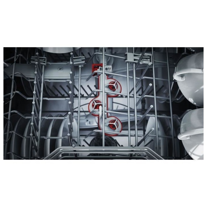 Lave-vaisselle tout encastrable BOSCH SMH6ECX12E SER6 - 14 couverts - 42 dB - porte a glissieres - tiroir a couverts