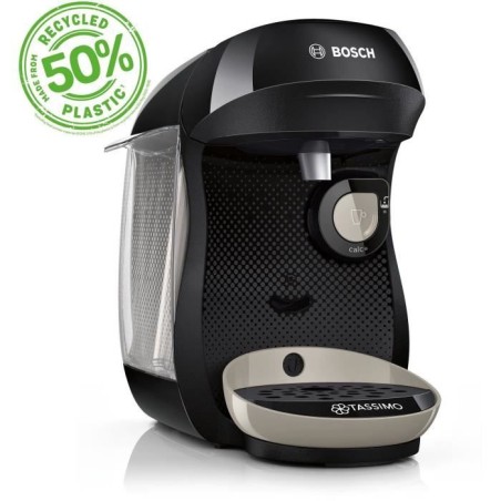 Machine a café - BOSCH - TAS109E - Tassimo Happy - 1400 W - 0,7 L - Noir / Creme