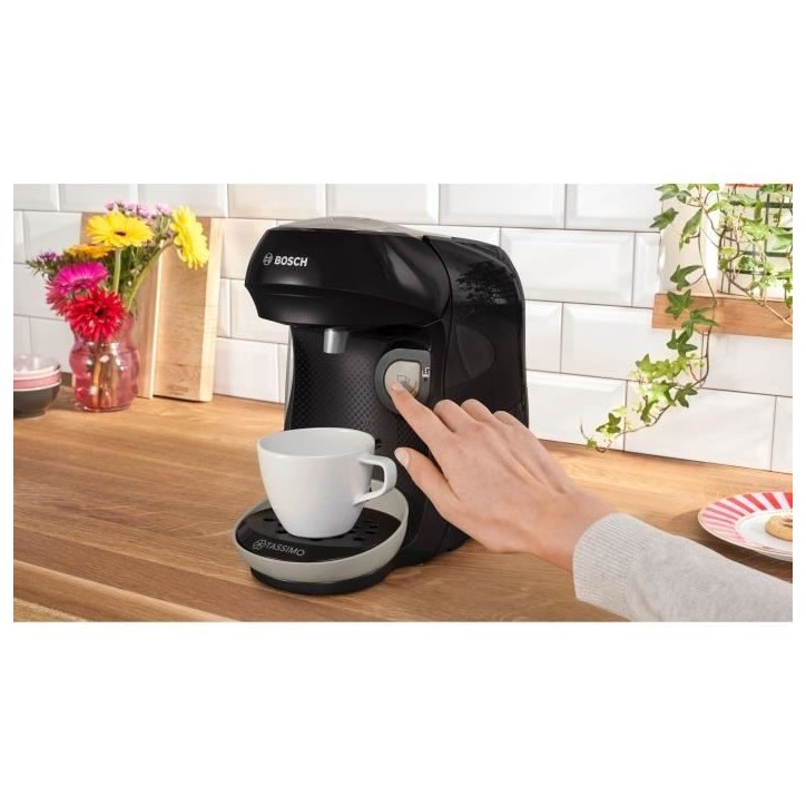 Machine a café - BOSCH - TAS109E - Tassimo Happy - 1400 W - 0,7 L - Noir / Creme Machine a café - BOSCH - TAS109E - Tassimo Happy - 1400 W - 0,7 L - Noir / Creme