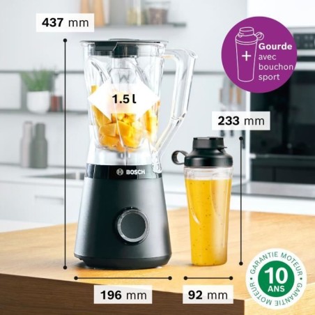 Blender - BOSCH - VitaPower/MMB614GO - Revetement noir