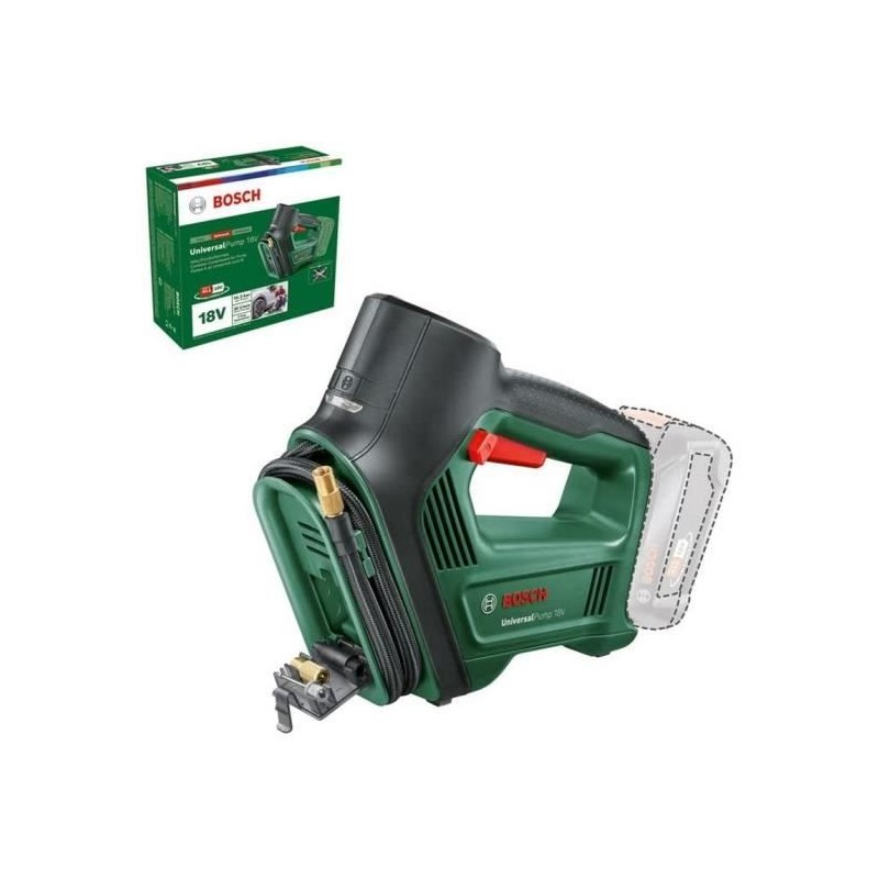 Compresseur sans-fil BOSCH UniversalPump 18V - pour gonfler pneus (voi