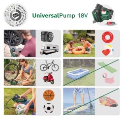Compresseur sans-fil BOSCH UniversalPump 18V - pour gonfler pneus (voi