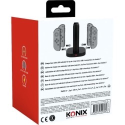 Station de rechargement - KONIX - 2 paires de manettes Joy-Con - Indic
