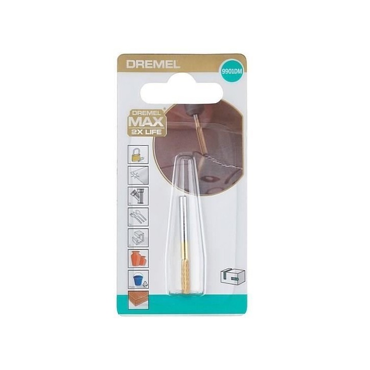 Fraise en carbure de tungstene Dremel Max 9901 - ø3,2mm cylindre Fraise en carbure de tungstene Dremel Max 9901 - ø3,2mm cylindre