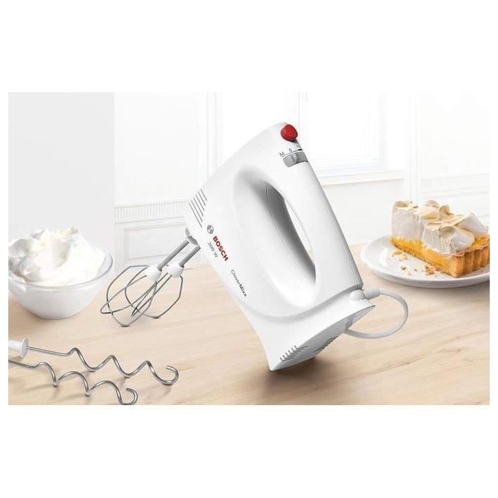 Batteur électrique BOSCH CleverMixx MFQ3010 - 300W 2 vitesses - Blanc