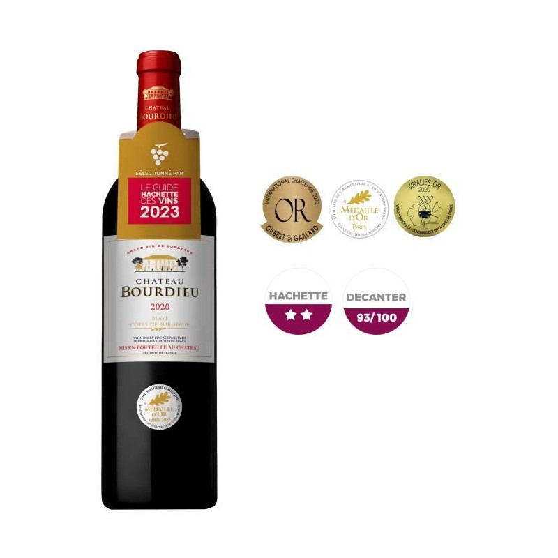Château Bourdieu 2020 Blaye Côtes de Bordeaux - Vin rouge de Bordeau Château Bourdieu 2020 Blaye Côtes de Bordeaux - Vin rouge de Bordeau