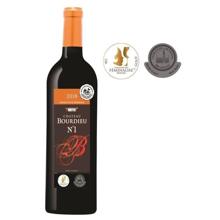 Château Bourdieu N°1 2018 Blaye Côtes de Bordeaux - Vin rouge de Bordeaux Château Bourdieu N°1 2018 Blaye Côtes de Bordeaux - Vin rouge de Bordeaux