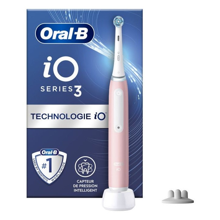 Brosse a Dents Electrique Rose Séries 3s iO avec Chargeur ORAL-B