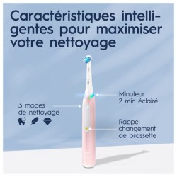 Brosse a Dents Electrique Rose Séries 3s iO avec Chargeur ORAL-B