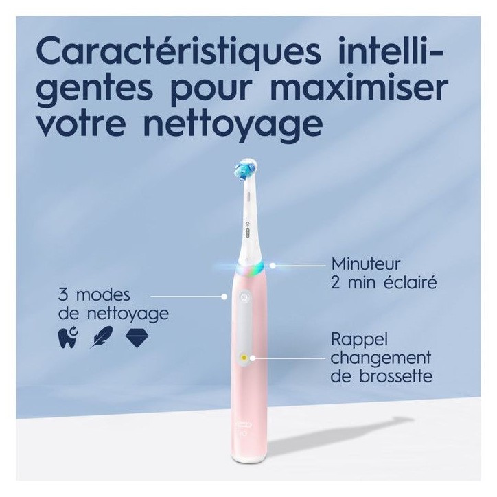 Brosse a Dents Electrique Rose Séries 3s iO avec Chargeur ORAL-B