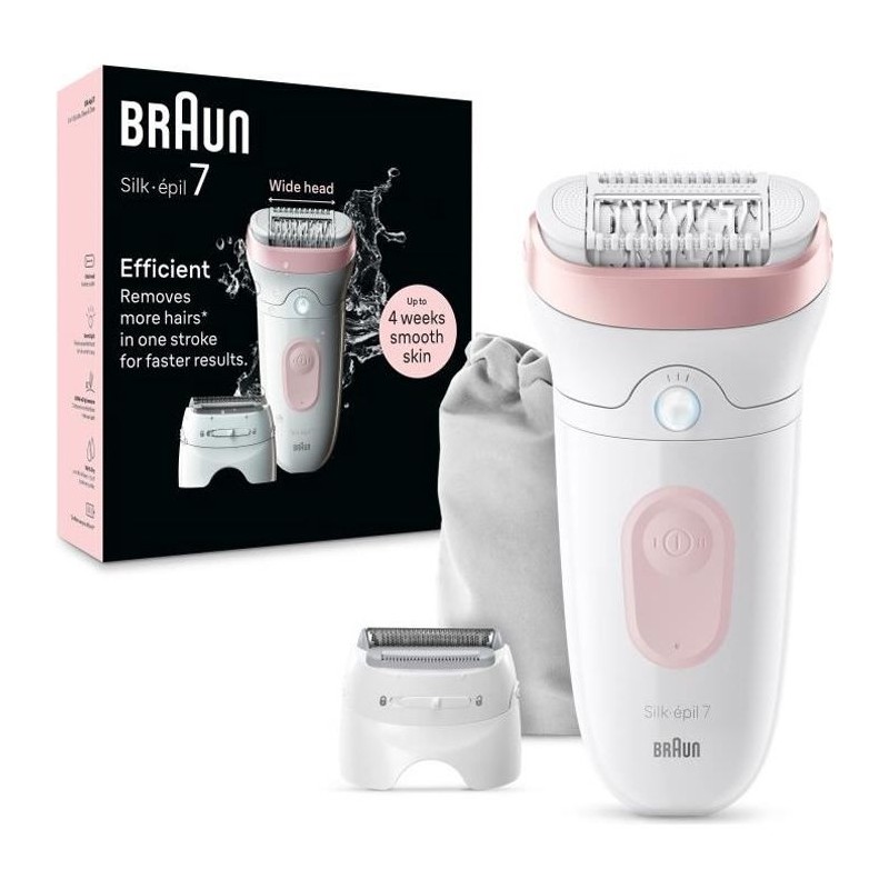 Épilateur électrique - BRAUN - Silk-épil 7 - Épilation facile - Pe Épilateur électrique - BRAUN - Silk-épil 7 - Épilation facile - Pe