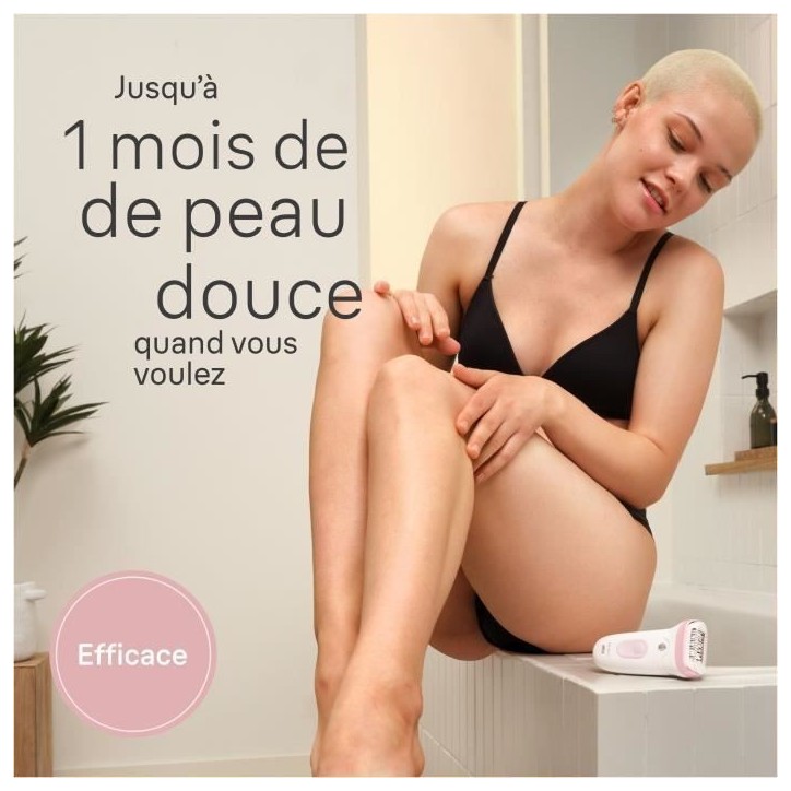 Épilateur électrique - BRAUN - Silk-épil 7 - Épilation facile - Peau douce longue durée - 7-030 - Blanc / Rose Épilateur électrique - BRAUN - Silk-épil 7 - Épilation facile - Peau douce longue durée - 7-030 - Blanc / Rose