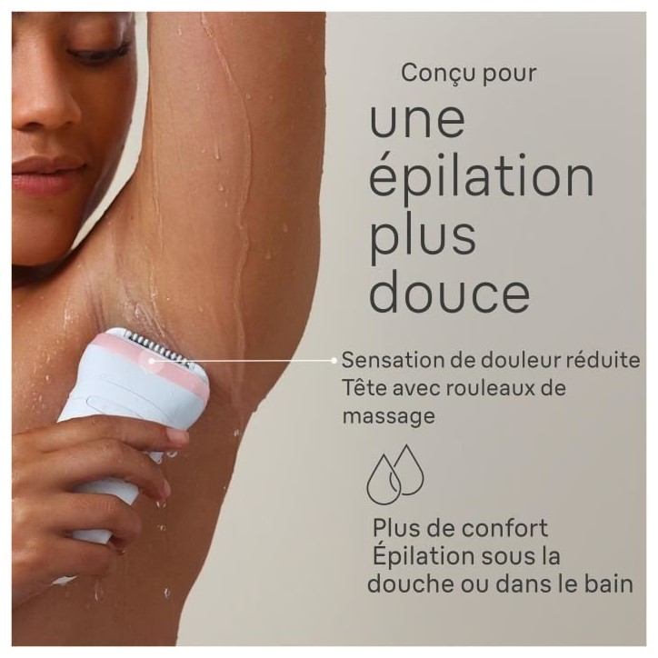 Épilateur électrique - BRAUN - Silk-épil 7 - Épilation facile - Peau douce longue durée - 7-030 - Blanc / Rose Épilateur électrique - BRAUN - Silk-épil 7 - Épilation facile - Peau douce longue durée - 7-030 - Blanc / Rose