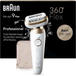 Épilateur - BRAUN - Silk-épil 9-011 3D - Sans fil - 2 modes - Blanc