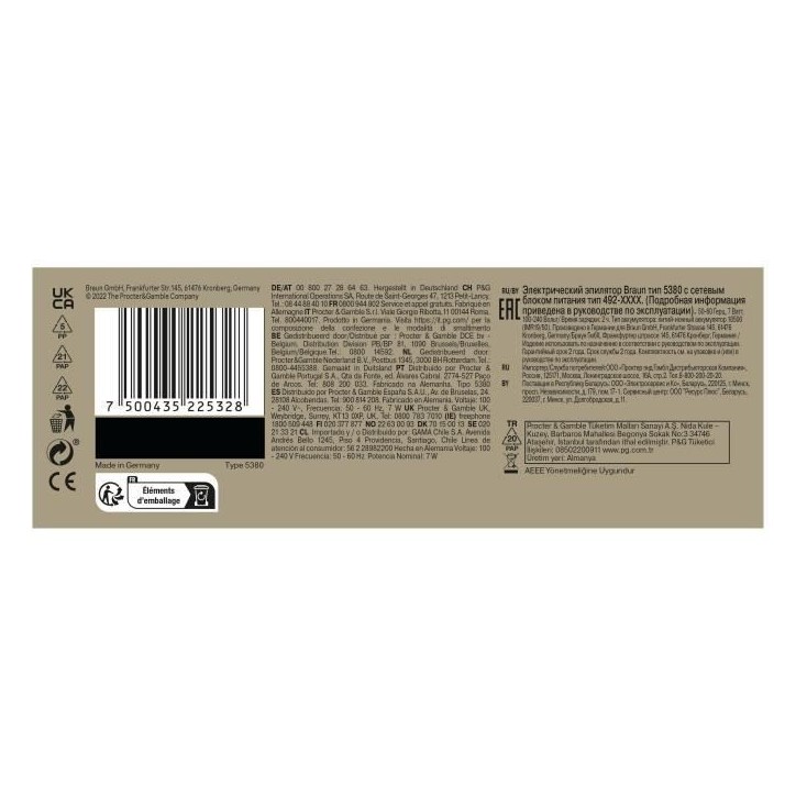 Épilateur - BRAUN - Silk-épil 9-011 3D - Sans fil - 2 modes - Blanc