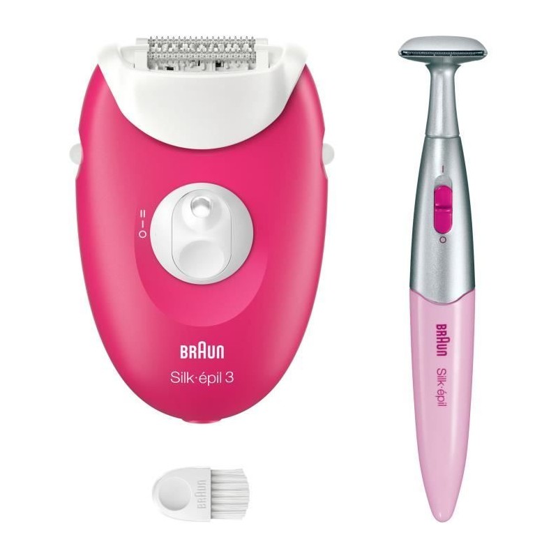 Épilateur électrique filaire - BRAUN - Silk-épil 3 - Une peau douce