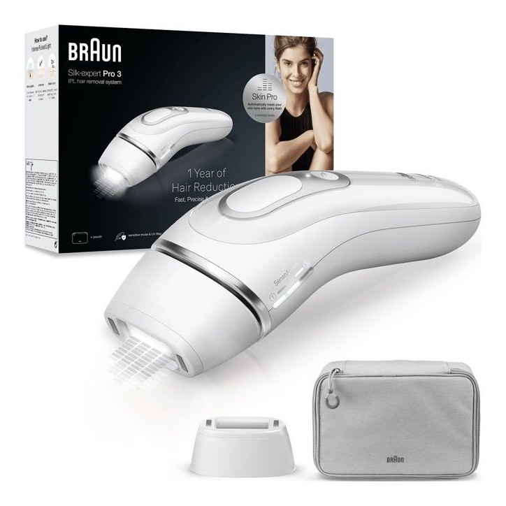 Épilateur a lumiere pulsée - BRAUN - IPL PL3020 - 300 000 flashs - Blanc