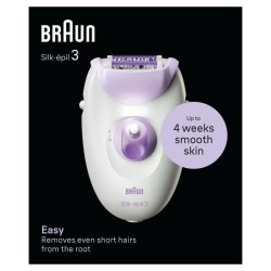 Épilateur électrique filaire - BRAUN - SILK EPIL 3-000 - 2 vitesses